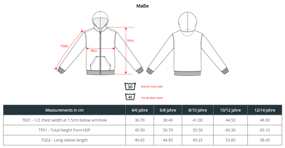 Kinder Kapuzensweatjacke Bio – Moon Grey Heather – Größe 10/12 Jahre