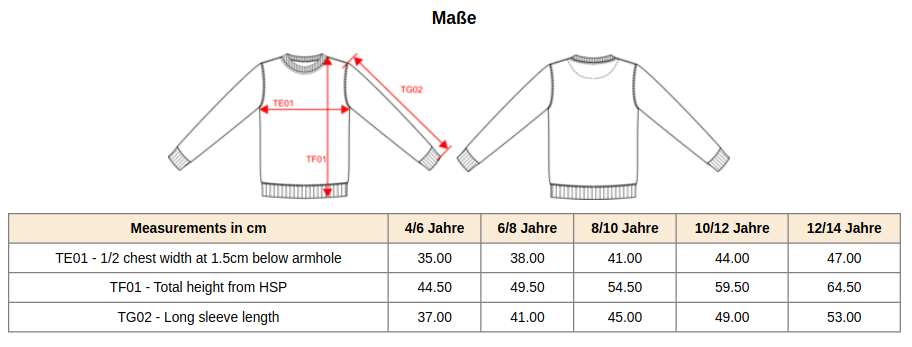 Kinder Sweatshirt – Royal Blue – Größe 6/8 Jahre